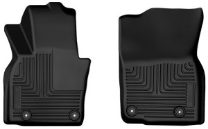 Hyundai Santa Fe Floor Mats - Front - Husky Liners - Weatherbeater - Black - 2024+ Hyundai Santa Fe Floor Mats - Front - Husky Liners - Weatherbeater - Black - 2024+